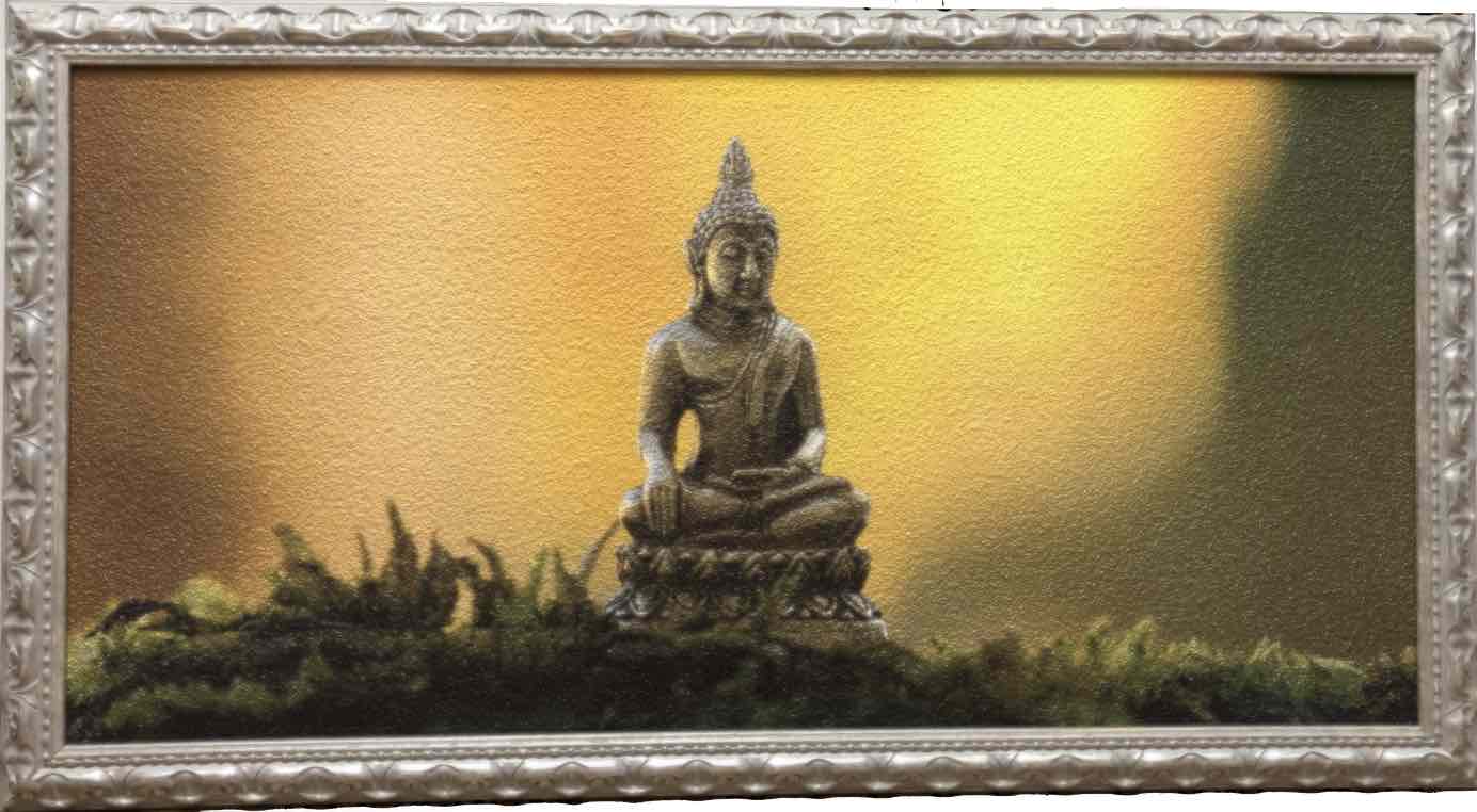  500W - Budha - rustikální rám - SKLADEM